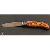 Alpage Wild Skull Olive wood pocket knife