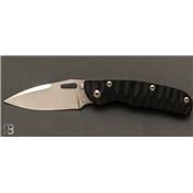 Couteau custom Officer G10 Black par Sacha Thiel