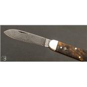 Couteau Böker Sollingen - Hunters Knife Mono Damascus Curly Birch Braun