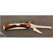 Couteau de poche Hemingway Bois de cerf par J. Mongin