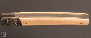    Couteau  "  Avak 4 " custom de Philippe Ricard - Damas grain de Riz