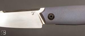   Couteau " Frame-Lock custom " par Florian Dreyer FD-Knives - Titane et RWL34