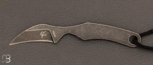 Couteau de cou "Chestnut knife"  - Collaboration Fred Perrin et Maxknives - FP2102