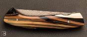 Couteau de poche 1515 Mammouth et Damas VG10 par Manu Laplace