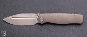   Couteau " Albatros " par KBKnives - Titane et lame en M390