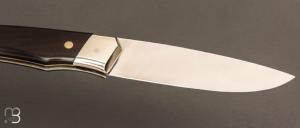   Couteau " 1820 " par Mathieu Herrero - Grenadille et lame en 14C28N