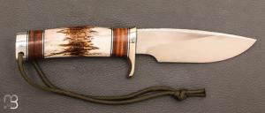 Couteau  " #25 Trapper " droit de Randall  - Bois de cerf