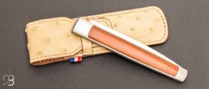   Couteau " APEX " custom de Lionel Lalague - Micarta et RWL34