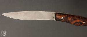   Couteau " Amorce " de Alexandre VALLET - Bois de fer et 14c28n