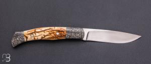   Couteau " Auroch " custom par Jean-Pierre Suchéras - Mammouth et RWL34
