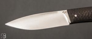   Couteau " Blackcat " custom par David Breniere - Fibre de carbone et 90McV8