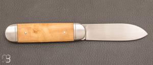  Couteau  "  Bouledogue" fait main par Laurent Gaillard - Buis / 14C28N