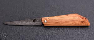   Couteau "Buissonnier" custom par Sourire Duville - Cade et Acier bas foyer