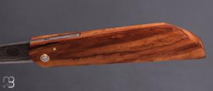     Couteau " Buissonnier " custom par Sourire Duville - Pommier et acier San-maï