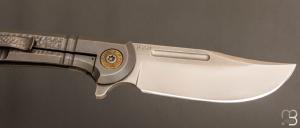   Couteau " Bullet  " pliant de Gudy van Poppel - Titane et Böhler N690
