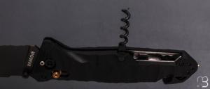 Couteau pliant C.A.C. " MN400 Forces Sous-Marine " Marine Nationale - PA6 FV noir