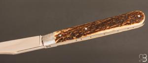 Couteau  " Chimère " pliant fait main par Bastien Toubhans - Atelier Beau Merle