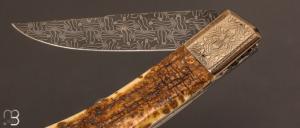 Couteau "  Classico  "  de collection damas mosaïque de Philippe Ricard