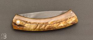 Couteau de poche Corse corne de bélier de Jean-Jacques Bernet