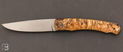    Couteau  "  Darno  " custom de Philippe Ricard - Erable négundo et N690