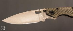   Couteau " Double Gunner Grip " par Mick Strider - S30V / Titane - G10