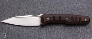  Couteau " Dressytak " custom de GTKnives - Thomas Gony - RWL34 et Antique Dark Layered Bakelite