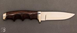  Couteau "  Drop Point " droit custom par Franck Centofante