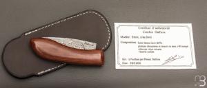  Couteau " Edcix " custom de Florent Dall'ava - L'atelier Dall'ava - Micarta et lame damas