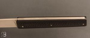   Couteau " Gentleman XL " custom par Franck Souville - Fibre de carbone