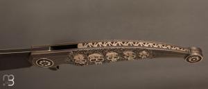    Couteau " Gitano Custom "pliant de Gudy van Poppel - Titane et Böhler N690