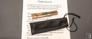    Couteau " Grand Basic  " de Jean Pierre Martin - Ivoire de mammouth et lame en RWL34 