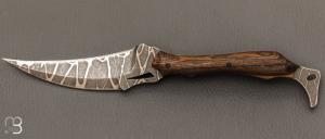 Couteau " Hades " par Opus Knives - N690 projections acides et bocotte