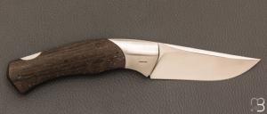   Couteau " Ibex " Lock-back custom par Cyril Doche - Morta et RWL-34