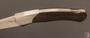   Couteau " Ibex " Lock-back custom par Cyril Doche - Morta et RWL-34
