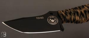  Couteau Karlican Édition Limitée 20 ans Wildsteer - Paracorde et lame noire