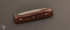 Couteau  " Kwark " pliant de Michel Grini - Micarta et lame en XC100