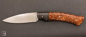 Couteau  "  LEpisol "  cran carr de Sylvain Petit - Les Couteaux du Mitou - Bouleau de Carlie et RWL34
