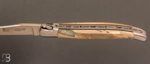   Couteau " Laguiole 12 cm " par Rozelier Fabien- Ty Coutelier - Mammouth et lame en RWL34