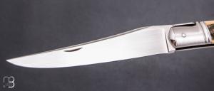  Couteau " Laguiole 2 pièces " par Erwan Aubriet - Ivoire de mammouth et RWL34