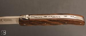 Couteau " Laguiole Chasse " par Le Fidèle - Noyer et 12C27