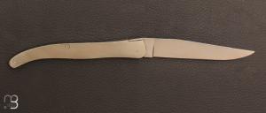 Couteau " Laguiole Hermès " de poche par Eloi Pernet - Maillechort