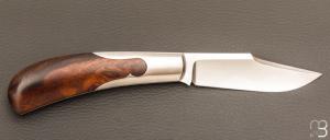  Couteau  " Lanny's clip " custom de Jean Baptiste Leveque - Bois de fer et RWL34