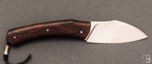    Couteau " Lardon  " custom par Frédéric Augé - Bois de fer et RWL-34