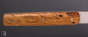  Couteau " Le Gone " mid-tech design Eric Depeyre  - Loupe de bois de fer et 12C27 