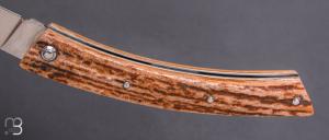   Couteau Le Thiers 11CM par Cognet -  Bois de cerf et 14c28N