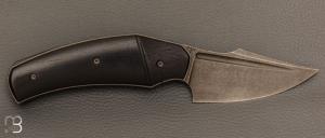   Couteau " Liner Lock " custom par David Lespect - Ebène et RWL34