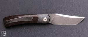    Couteau "Liner-lock" custom par Guy Poggetti - Micarta WW2 et elmax