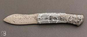    Couteau "Lobo Key Carbon" liner lock par Carlo Cavedon - CavedonArt