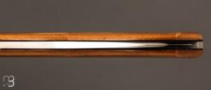   Couteau " Lock-back" custom pliant par Mathis Poujol - Micarta Westinhouse et RWL-34