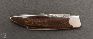    Couteau « Lock-Back » custom par Vincent Saja - Jasper Deschutes, Oregon et RWL34